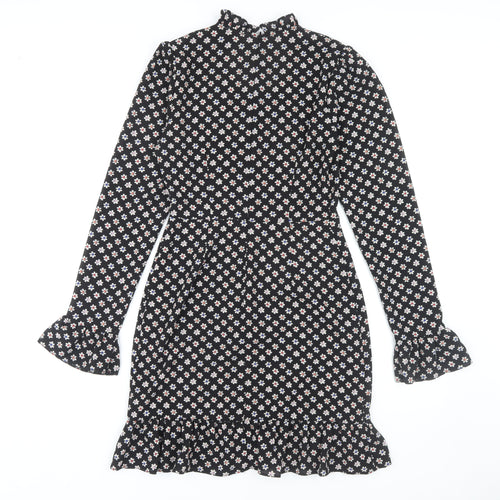 ASOS DESIGN Women's Black Floral Dress Size 8