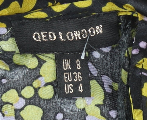 QED London Women’s Multicoloured Floral Dress Size 8