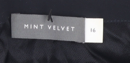 Mint Velvet Women’s Black Off-Shoulder Blouse Size 16