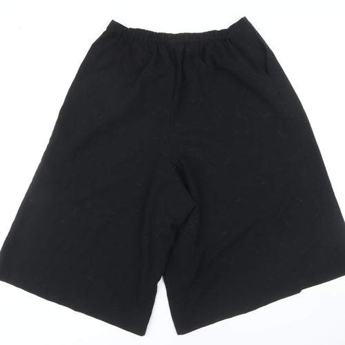 Gap Women's Black Culotte Shorts L Regular Pockets
