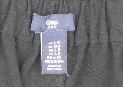 Gap Women's Black Culotte Shorts L Regular Pockets