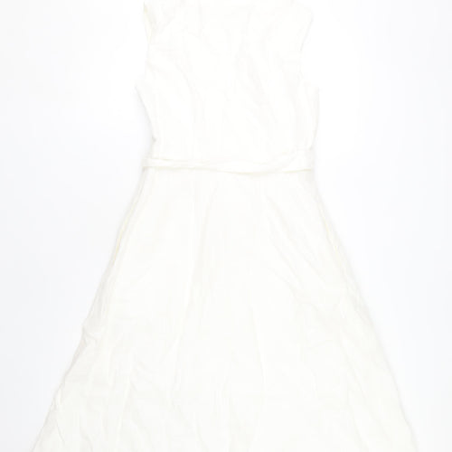 Boden Women’s White A-Line Dress Size 10