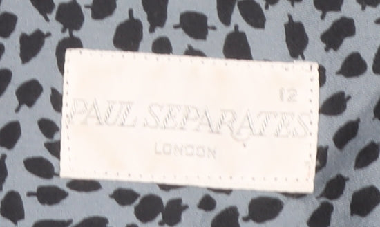 Paul Separates Women's Animal Print Blazer Black Size 12