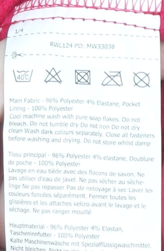 Regatta Women's Red Soft Shell Hooded Jacket Size 20