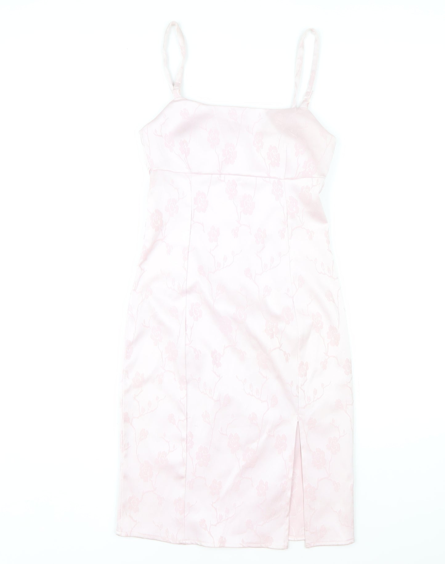Charlotte Halton Pink Floral Pencil Dress Size 10