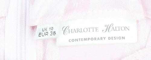 Charlotte Halton Pink Floral Pencil Dress Size 10