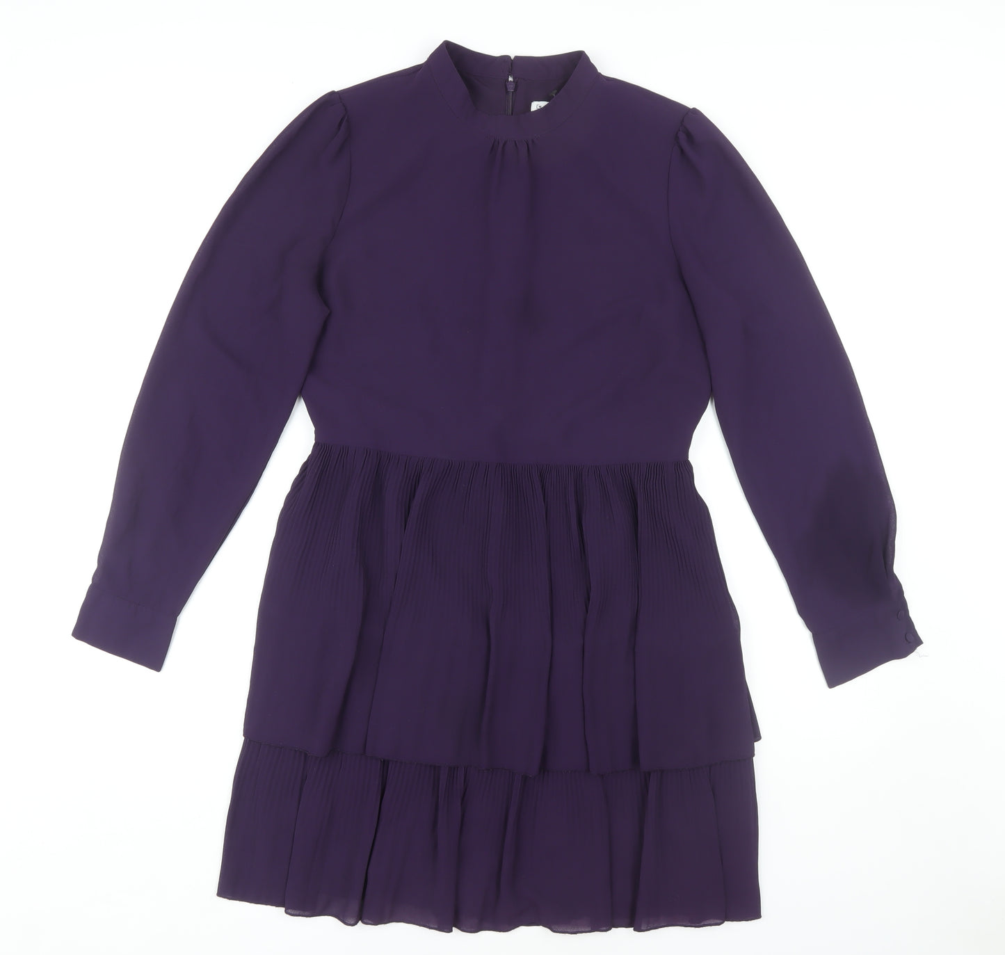Warehouse Women's Purple Long Sleeve Dress UK Size 12