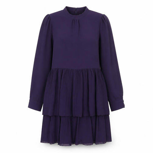 Warehouse Women's Purple Long Sleeve Dress UK Size 12