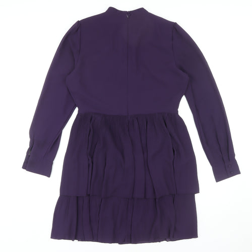 Warehouse Women's Purple Long Sleeve Dress UK Size 12