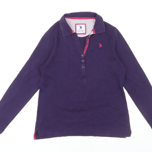 Dash Women's Purple Polo Top Size 12