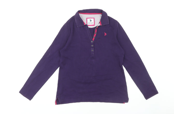 Dash Women's Purple Polo Top Size 12