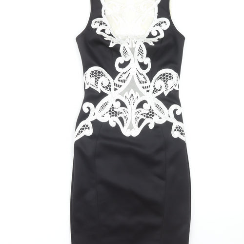 Lipsy London Women's Black Bodycon Dress Size 6