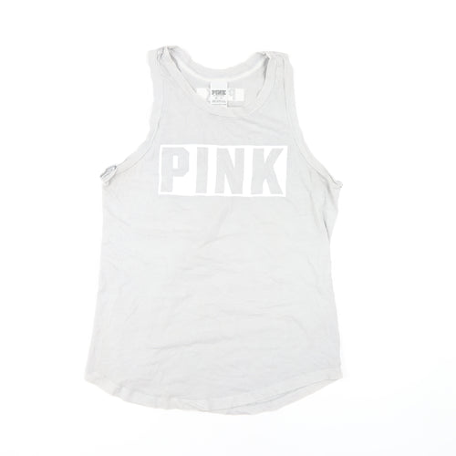 Victoria's Secret PINK Women's XS White Cotton Tank