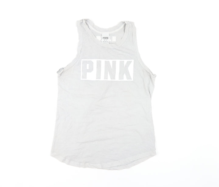 Victoria's Secret PINK Women's XS White Cotton Tank