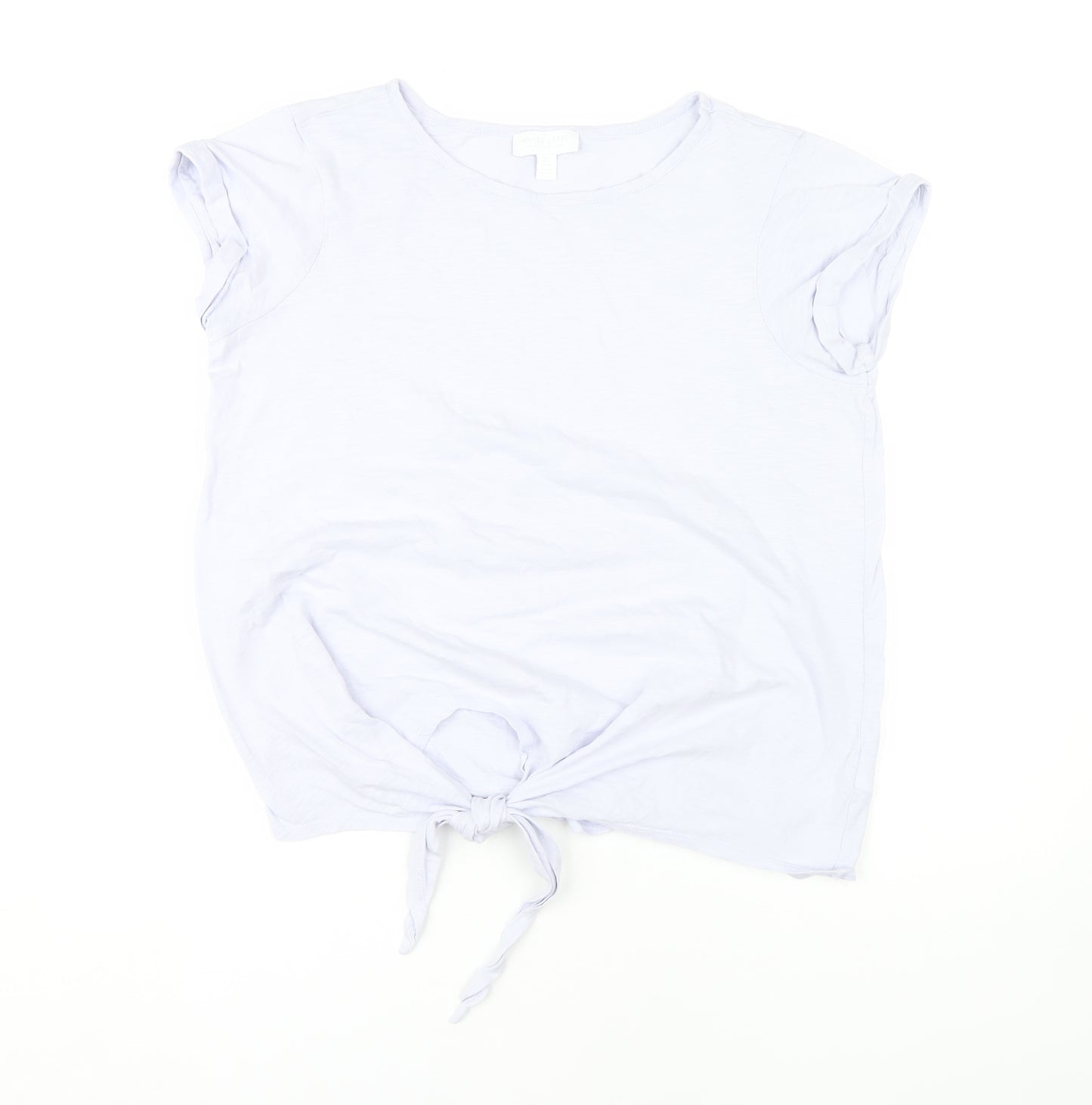 White Label Women’s White Sleeveless T-Shirt Size 12