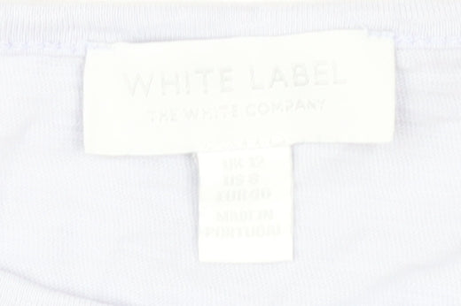 White Label Women’s White Sleeveless T-Shirt Size 12