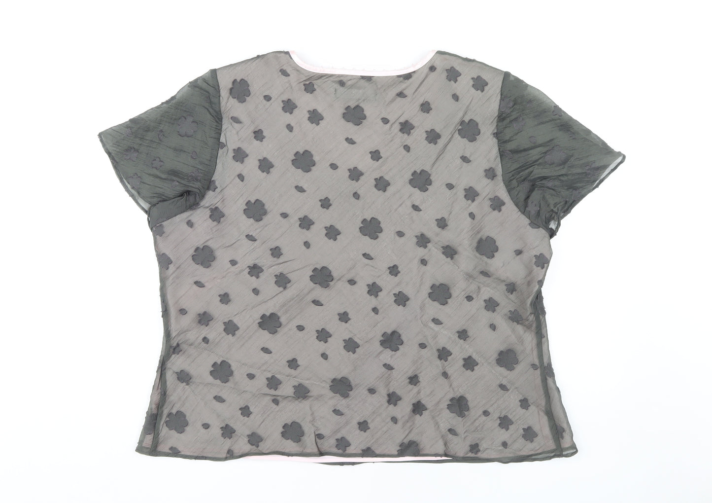 Jacques Vert Women's Black Floral Blouse, Size 20