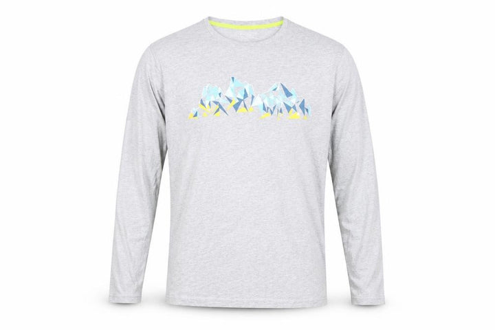 Mountain Warehouse Men's Grey XL Graphic Long Sleeve T-Shirt