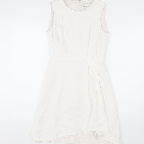 Reiss Women's Ivory Size 8 Sleeveless Dress