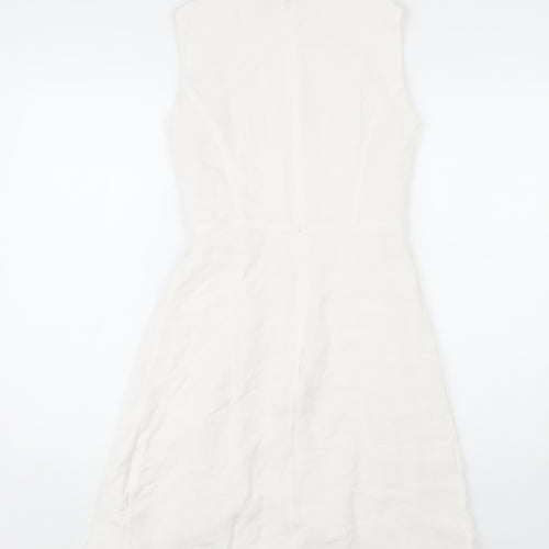 Reiss Women's Ivory Size 8 Sleeveless Dress