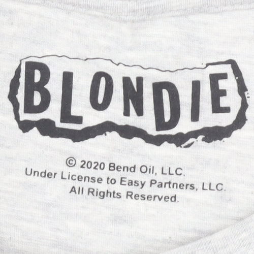 Blondie Women's Grey Music T-Shirt Size 10