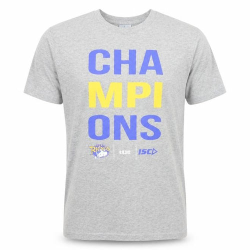 ISC Men's Grey Sports Graphic T-Shirt L