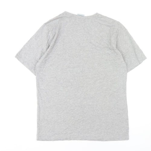 ISC Men's Grey Sports Graphic T-Shirt L