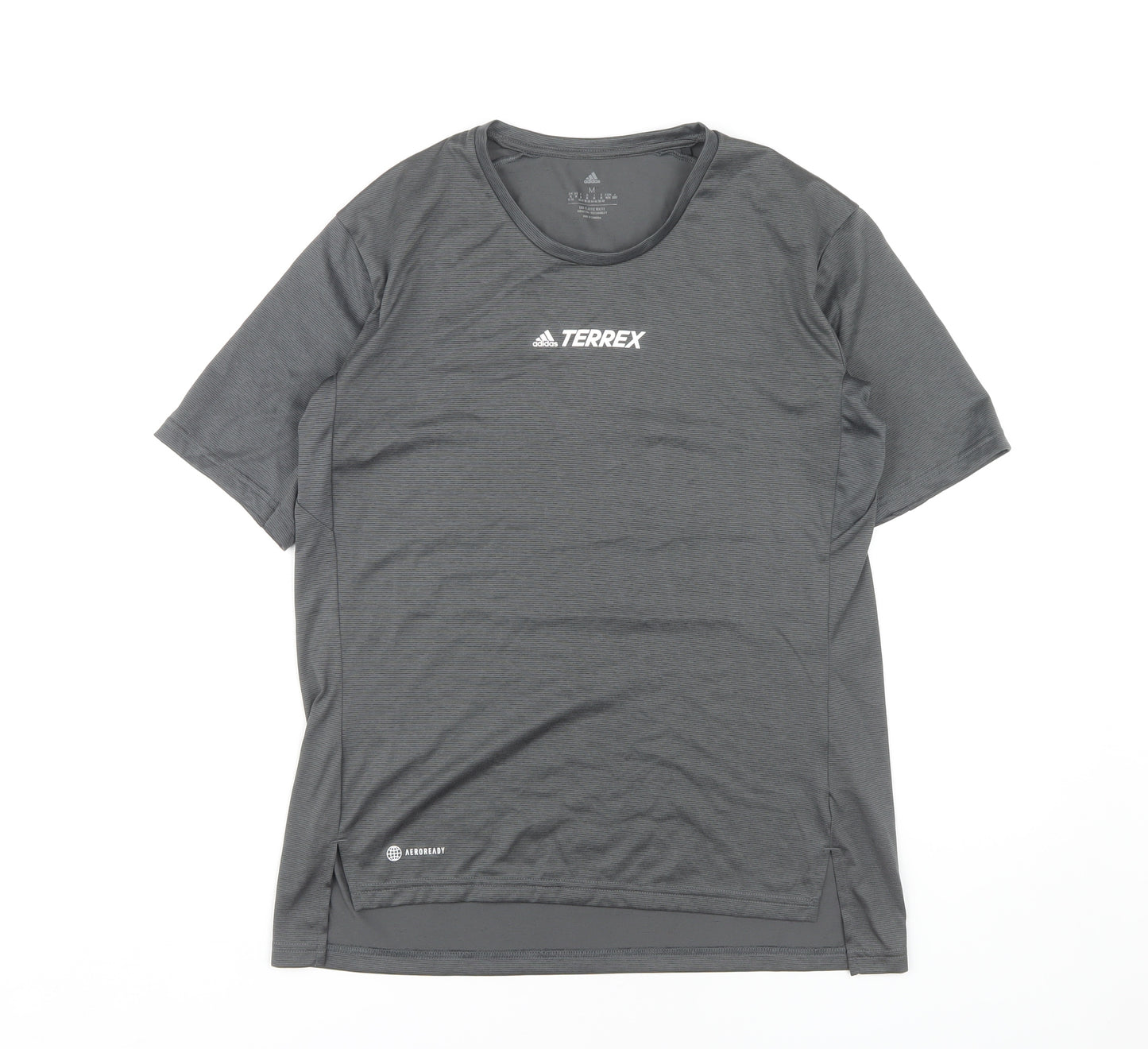 Adidas Women's Grey M Activewear T-Shirt for Gym