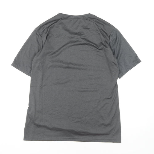 Adidas Women's Grey M Activewear T-Shirt for Gym