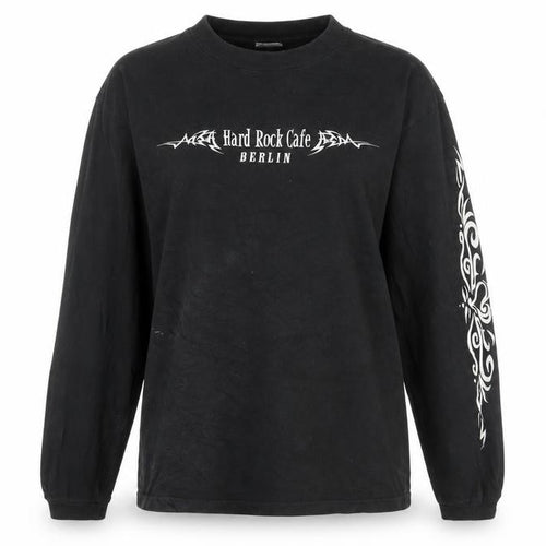 Hard Rock Cafe Unisex Black M T-Shirt Long Sleeve