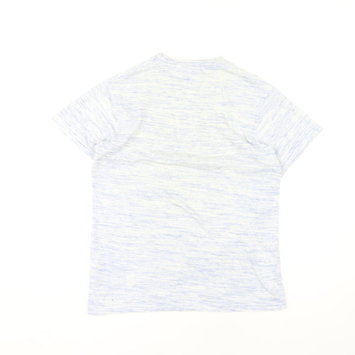 McKenzie Mens Blue Striped Crew Neck T-Shirt XS Casual