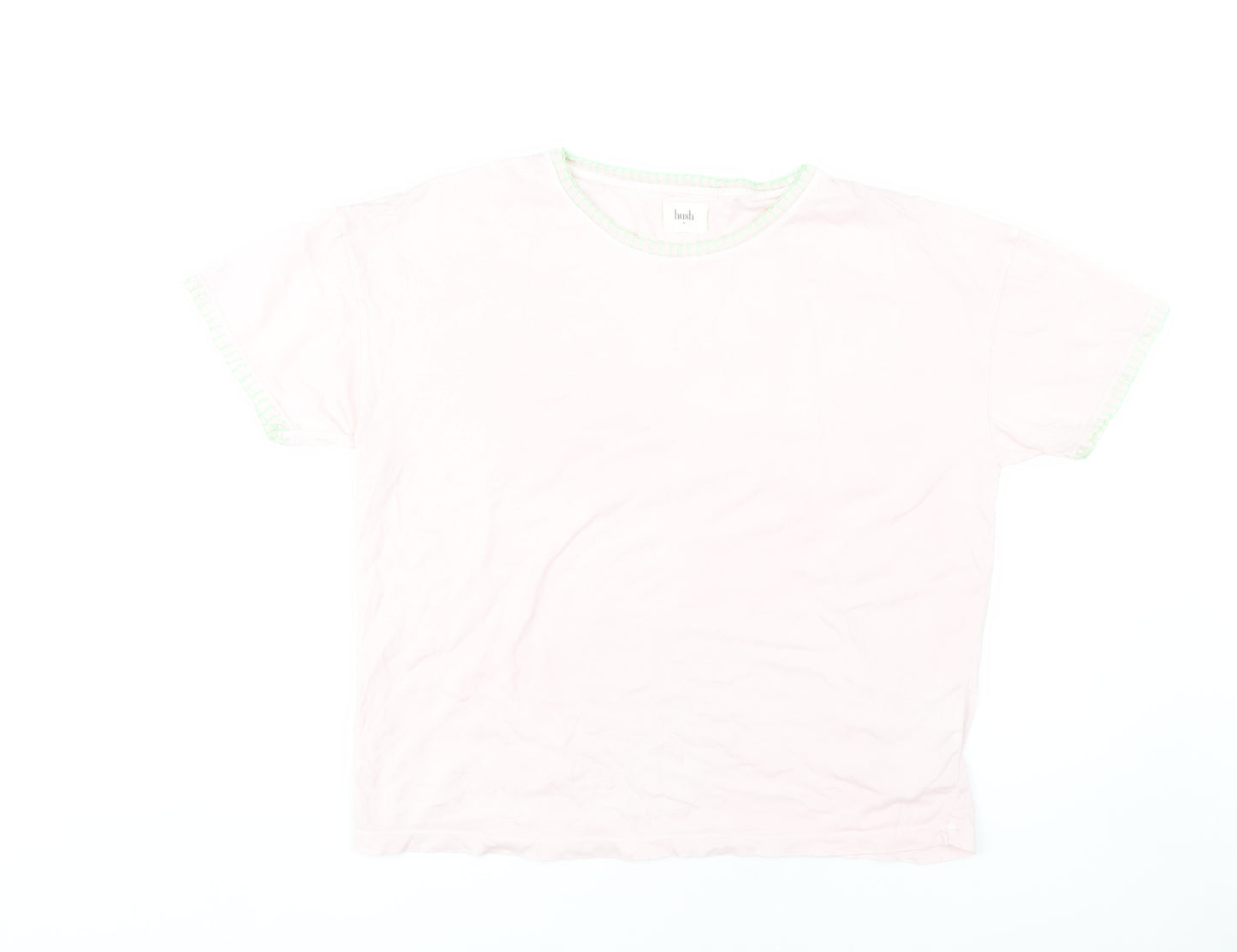 Hush Women's Pink Basic T-Shirt M - Casual & Comfy