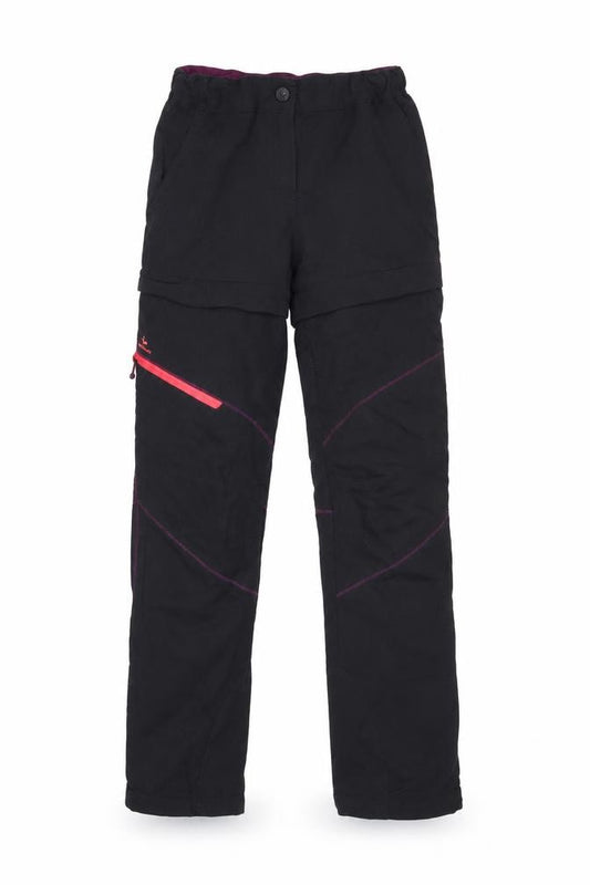 Front view of Decathlon Black unisex kids jogger trousers 11 years