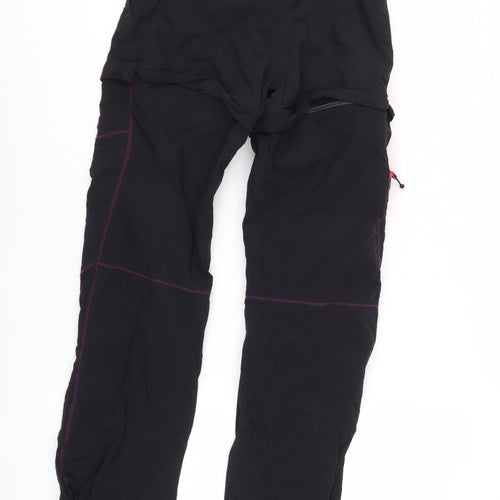 Decathlon Black Unisex Kids Jogger Trousers 11 Years