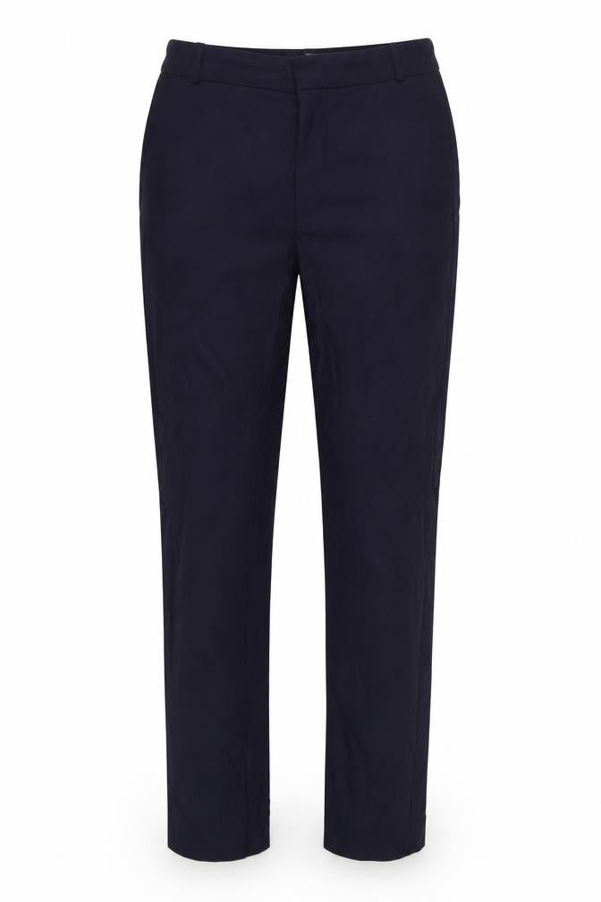 Mango Women's Black Trousers Size 8 Cotton Blend Casual