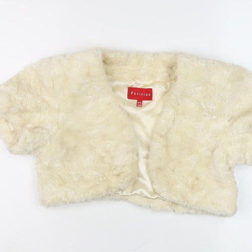 Parisian Women's Ivory Cropped Coatigan Size 10
