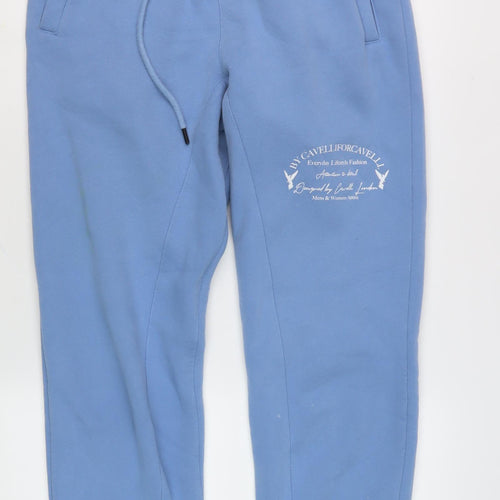 Cavelli London Women's Blue Jogger Trousers, M, Cotton