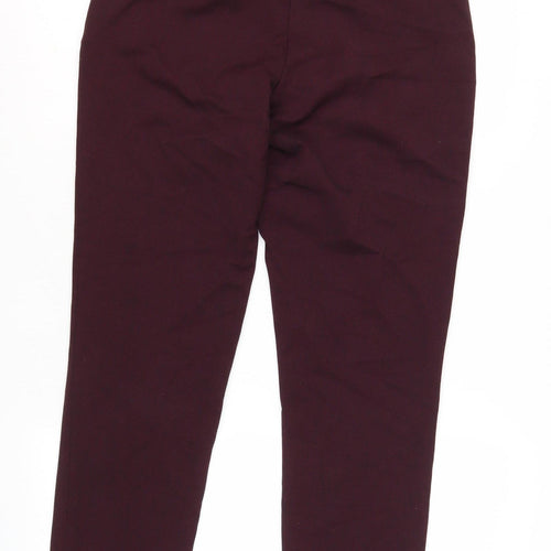 H&M Women's Red Ankle Trousers - Size 10, Stylish & Versatile