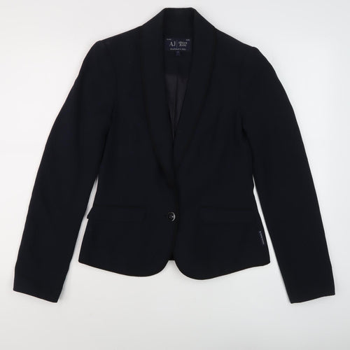 Armani Jeans Women's Black Blazer Jacket