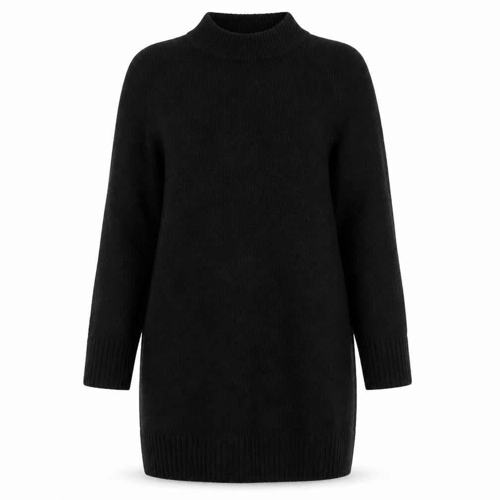 French Connection Black Wool Jumper Dress XS Women
