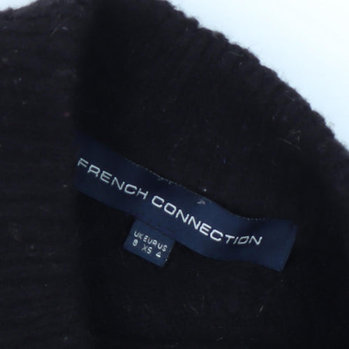 French Connection Black Wool Jumper Dress XS Women