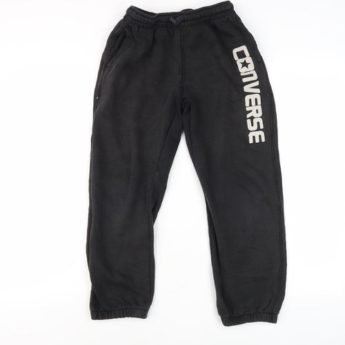 Converse Boys Black Jogger Trousers 10-12 Years