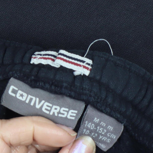 Converse Boys Black Jogger Trousers 10-12 Years