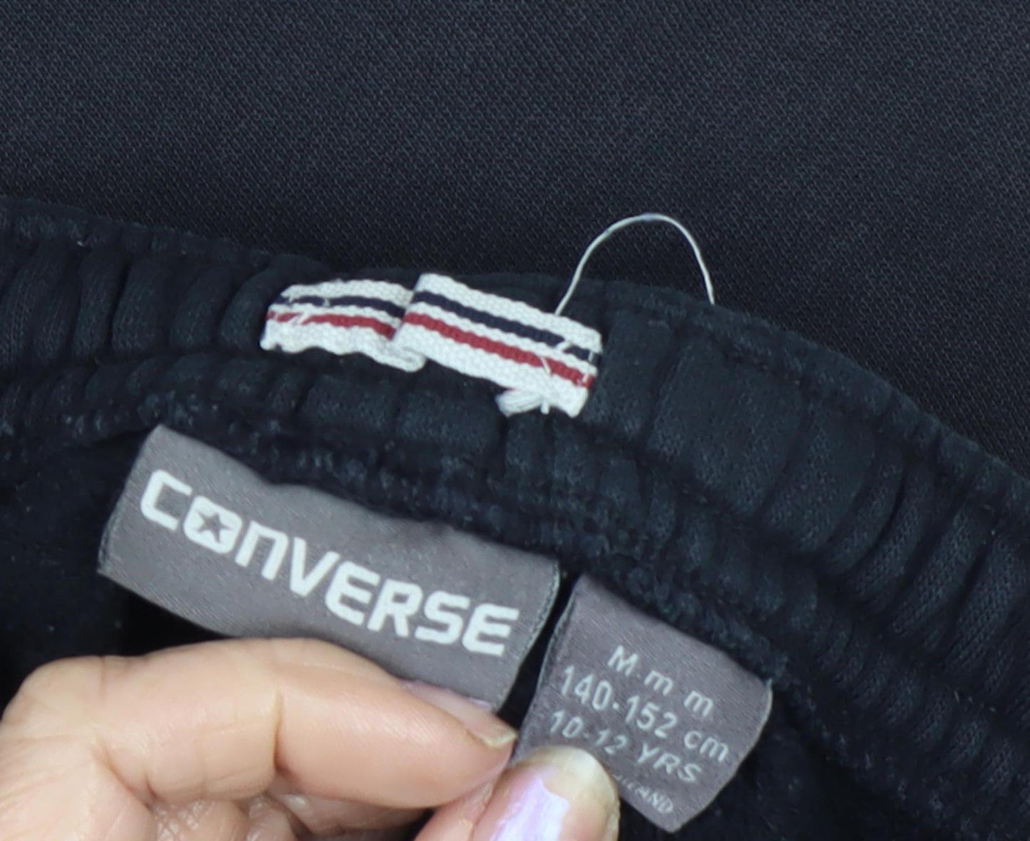 Converse Boys Black Jogger Trousers 10-12 Years