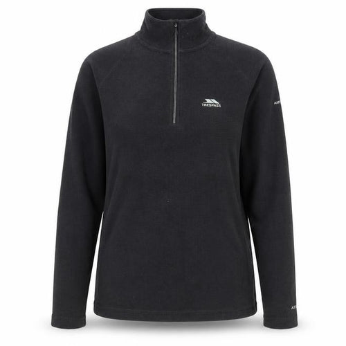 Trespass Unisex Black 2XS Casual Mock Neck Sweatshirt