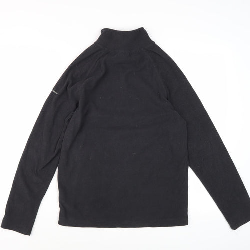 Trespass Unisex Black 2XS Casual Mock Neck Sweatshirt