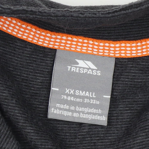 Trespass Unisex Black 2XS Casual Mock Neck Sweatshirt