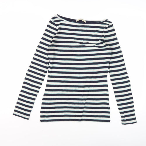 Oasis Women's Multicoloured Striped T-Shirt, Size S