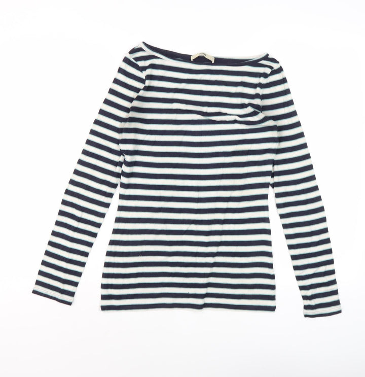 Oasis Women's Multicoloured Striped T-Shirt, Size S