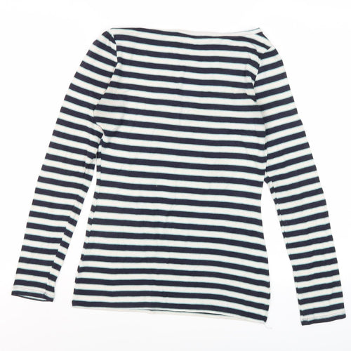 Oasis Women's Multicoloured Striped T-Shirt, Size S